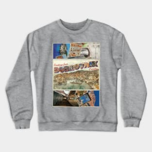 Greetings from Dubrovnik in Croatia Vintage style retro souvenir Crewneck Sweatshirt